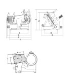 Αλλαντομηχανή Λεπίδα 350mm PALLADIO 350 TOP SRM-PALLADIO 350 TOP